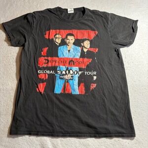 Depeche Mode Global Spirit Tour 2017 T Shirt Mens Size Large Black Concert Tee
